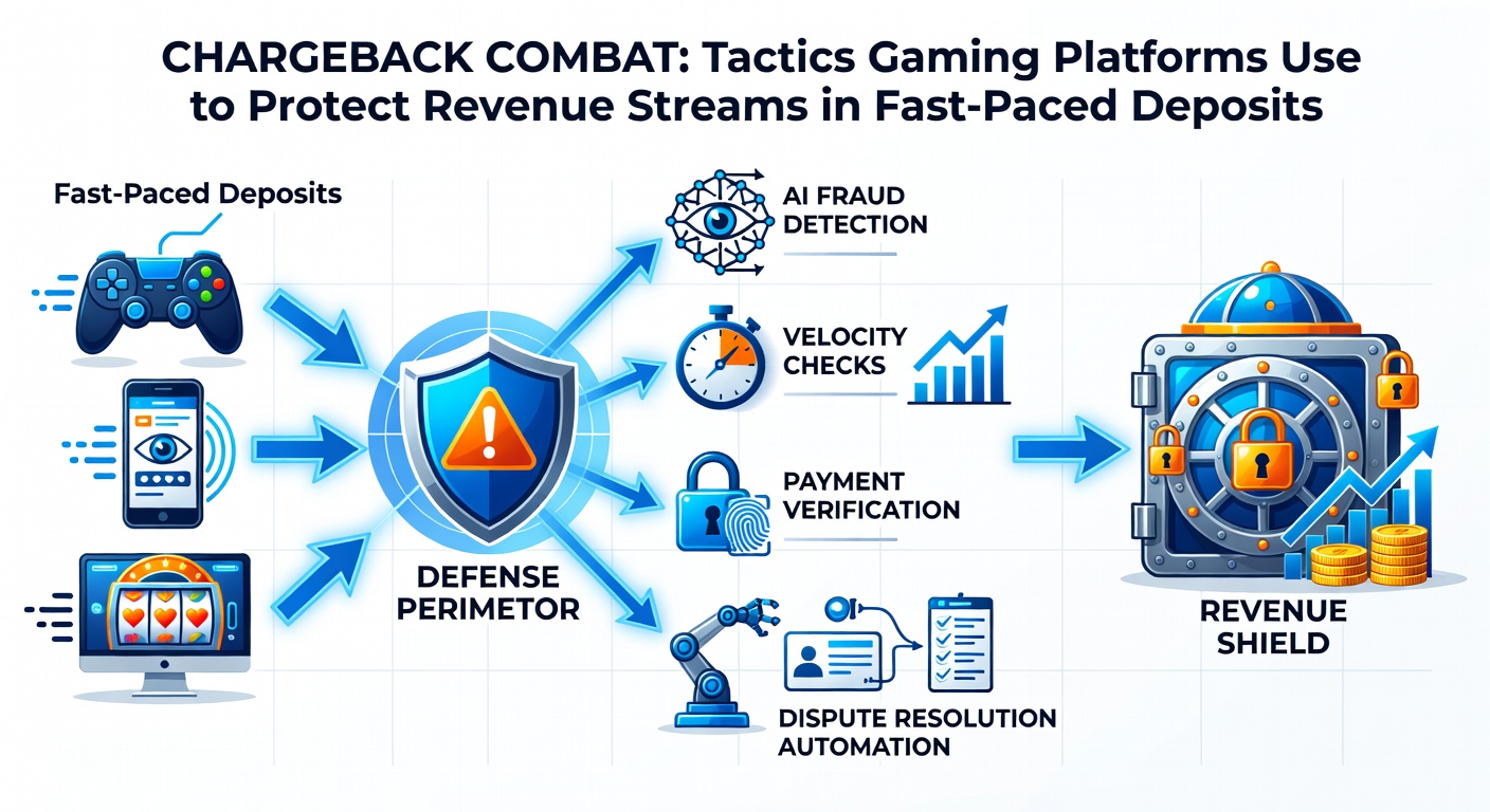 Graph showing declining chargeback rates after implementing AI-driven fraud detection on a gaming payment dashboard