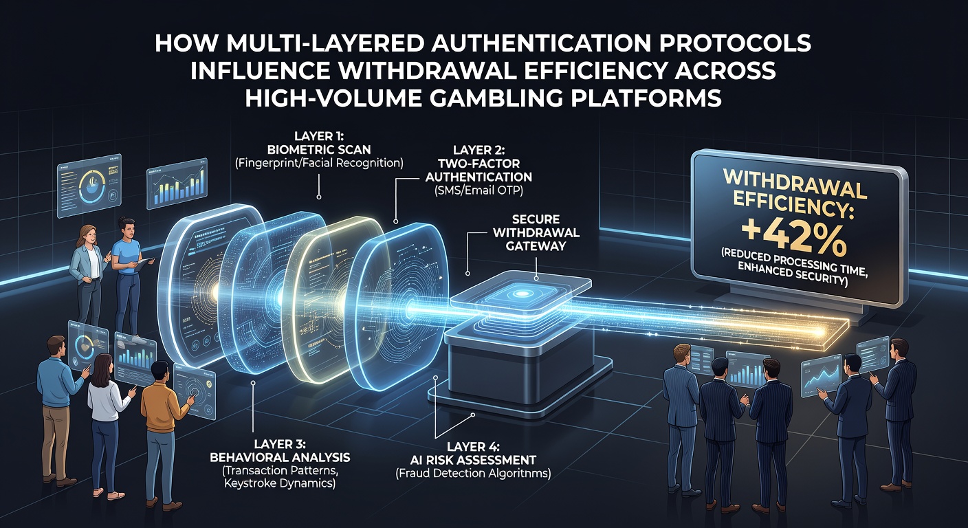 Flowchart illustrating authentication impact on casino withdrawal approval times