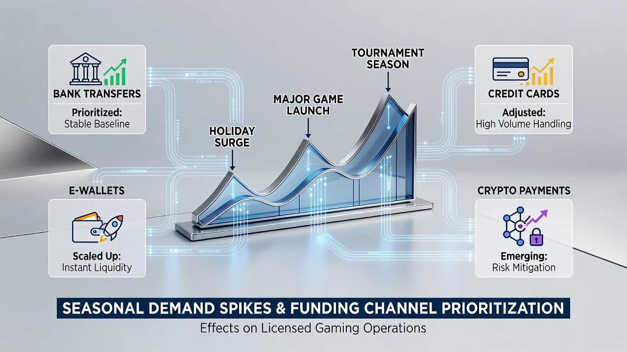 Gaming operations adjust funding channel capacity during August 2026 demand increases